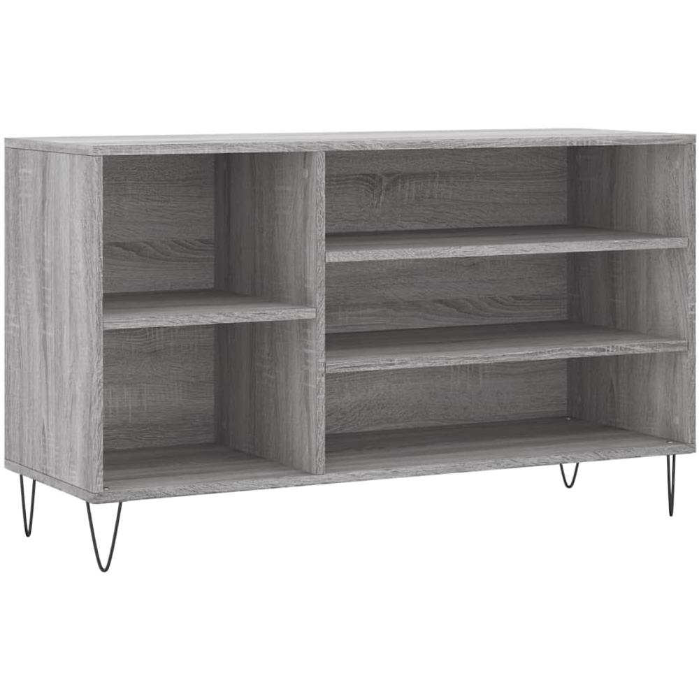 Scarpiera Grigio Sonoma 102x36x60 Cm In Legno Multistrato - Foto 2