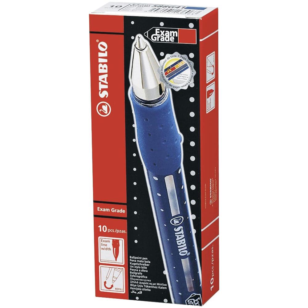 Exam Grade - Penna a Sfera - Confezione da 10 - Blu - Foto 4