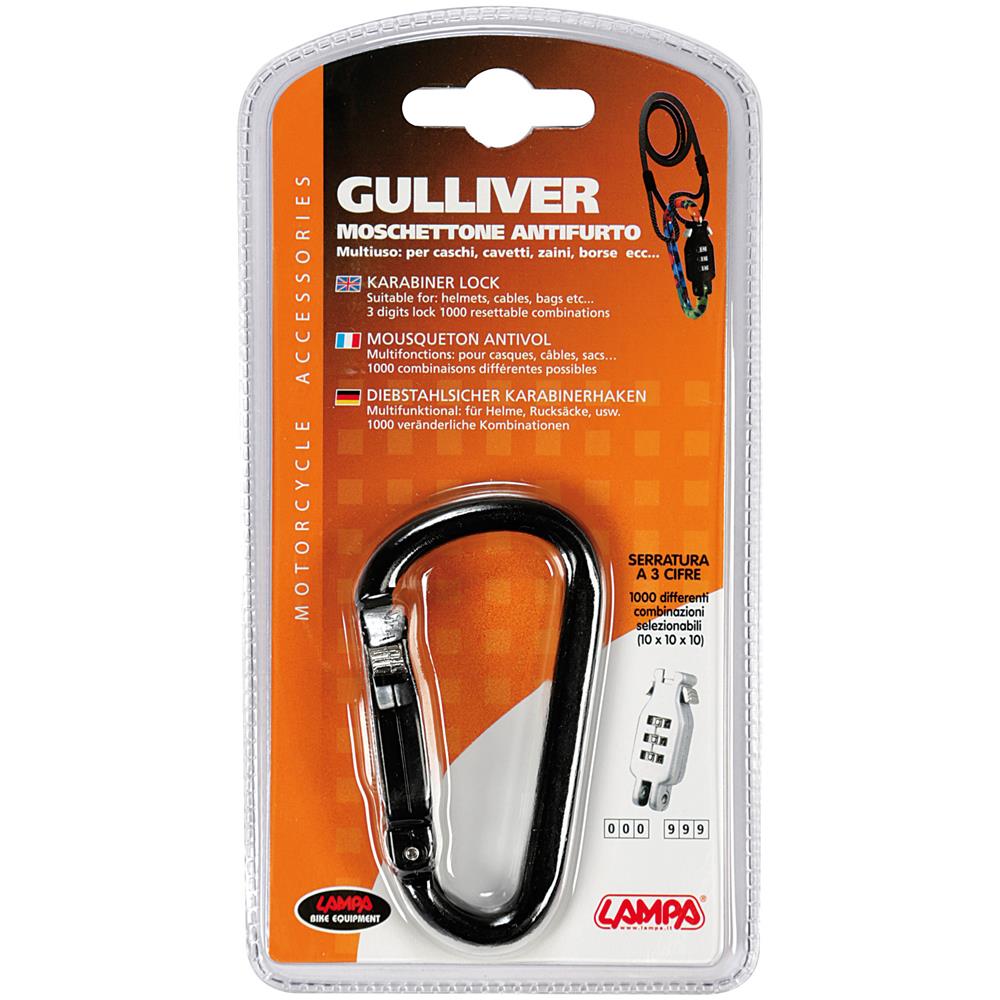 Moschettone Antifurto Nero Gulliver - Foto 4