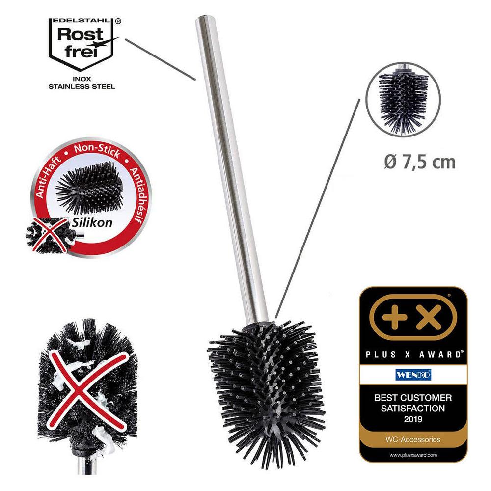 Scopino Di Ricambio - Manico Inox Acciaio Inossidabile, 7,5 X 35 X 7,5 Cm, Lucido - Foto 7