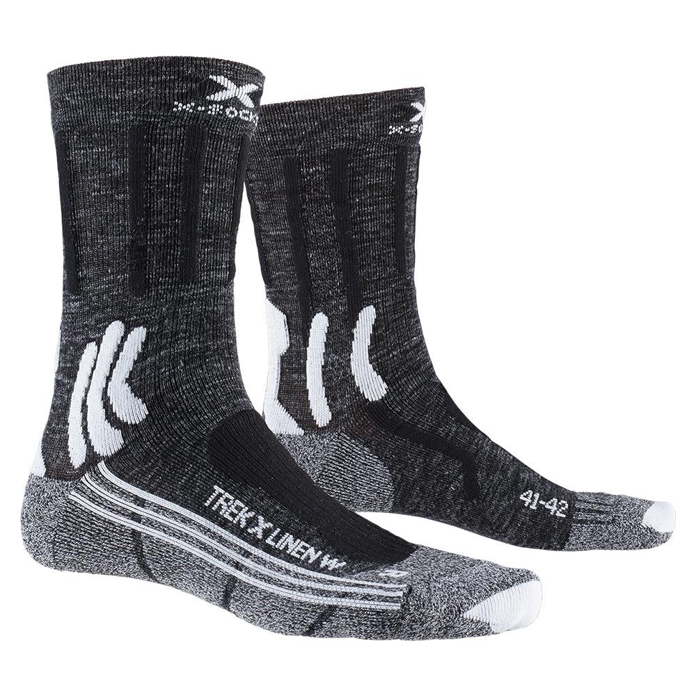 Calze Tecniche X-socks® 4.0 Trek X Linen Wmn Trekking Donna - 39-40 Dolomite Grey Melange-opal Black - Foto 1