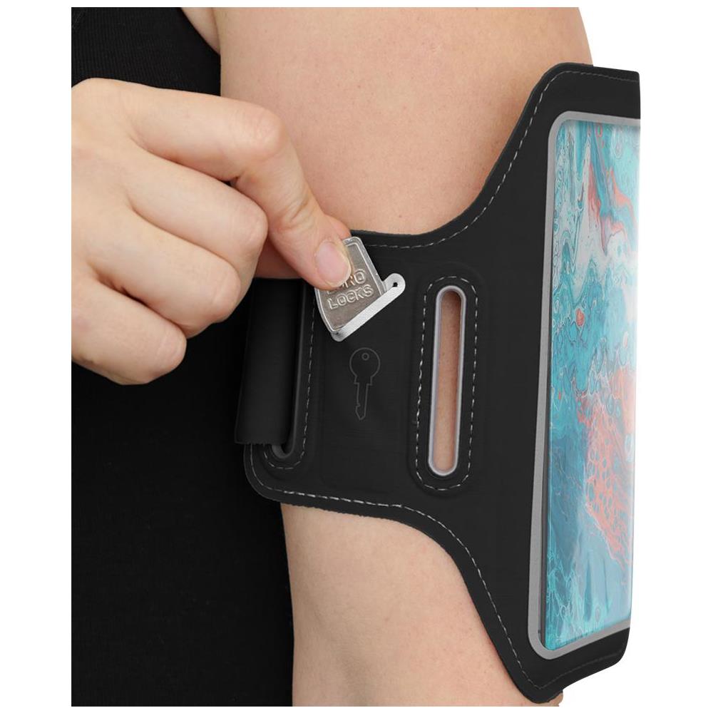 Braccialetto Sport, Riflettente, Si Adatta Alla Maggior Parte Dei 6,5 "", Sottile, Nero - Foto 2