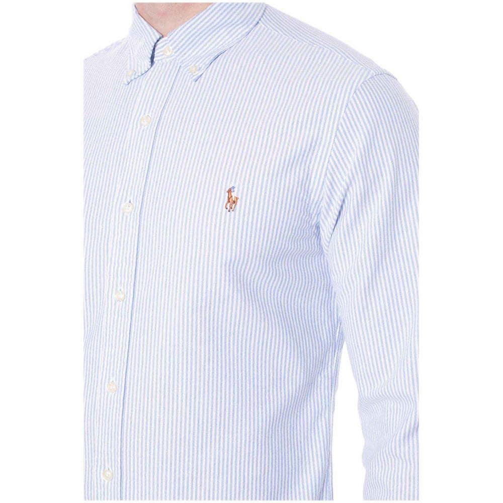 Camicia Uomo Slim Fit In Oxford Rigato - Foto 4