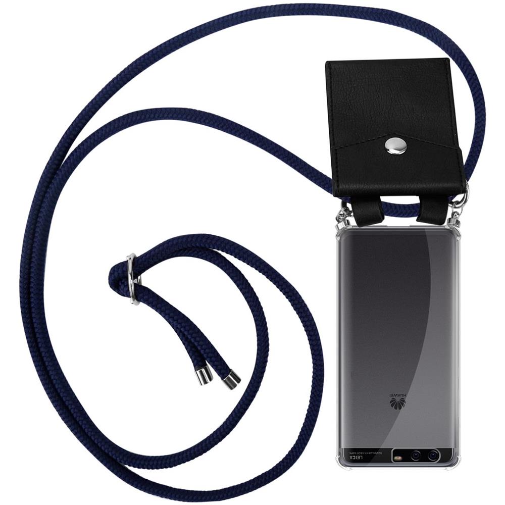 Catena Di Telefoni Cellulari Compatibile Con In Blu Notte - Coperchio Protettivo In Silicone Con Anelli D'argento, Cinturino In Corda E Custodia Staccabile - Foto 1