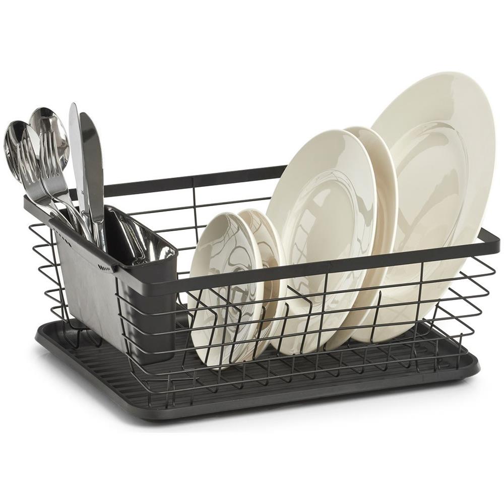 Stoviglie Con Portaposate, Nero, Zeller - Foto 1