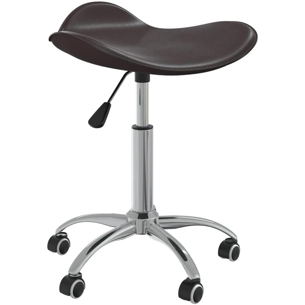Sedia Da Ufficio Marrone In Similpelle - Foto 1