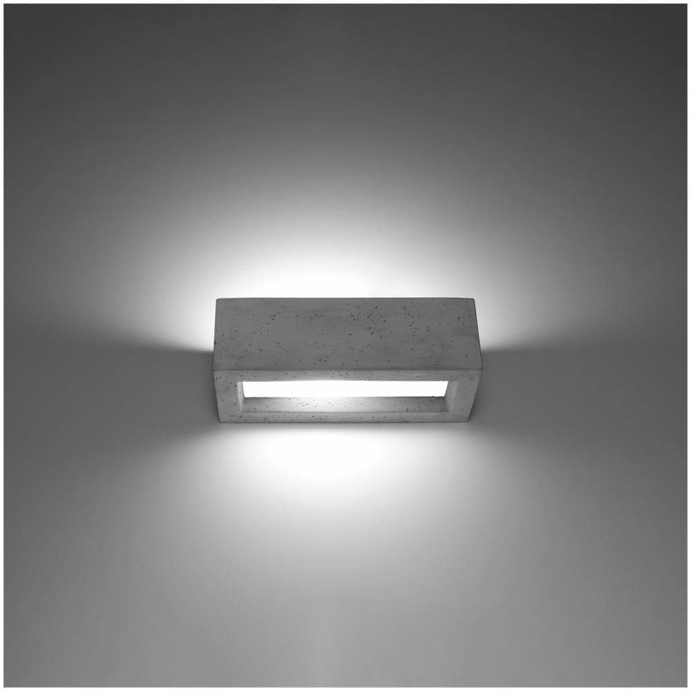Applique Da Parete In Cemento Vega 30 Grigio 100x120x300 Mm Cemento - Foto 11
