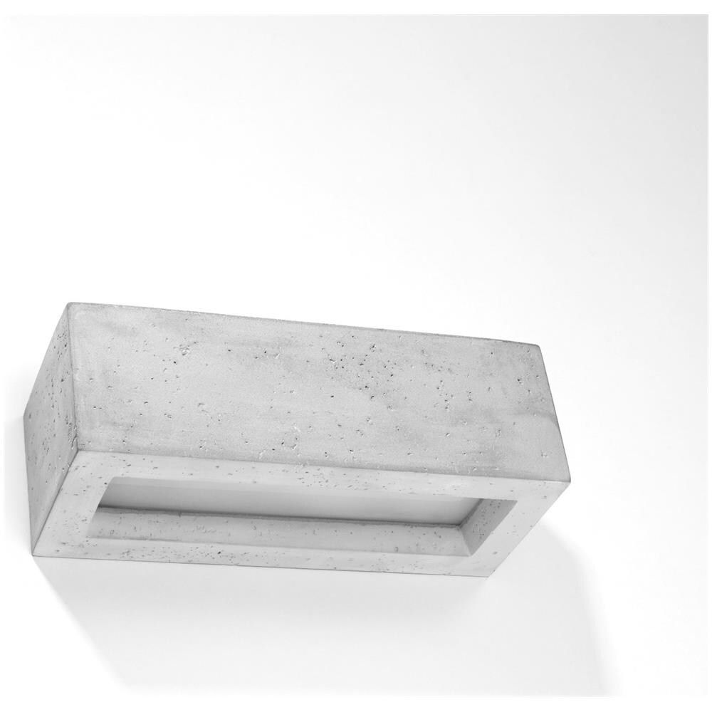 Applique Da Parete In Cemento Vega 30 Grigio 100x120x300 Mm Cemento - Foto 2