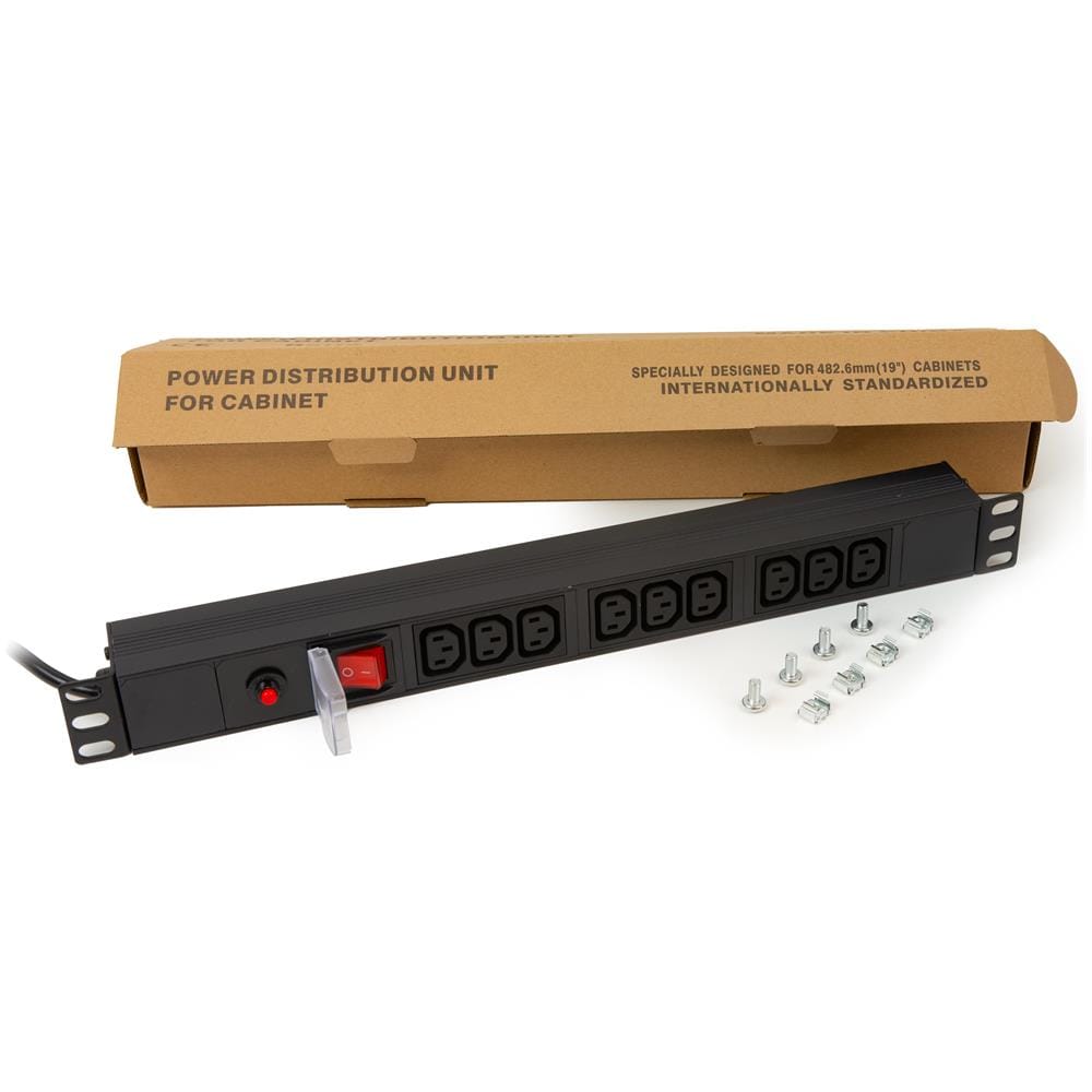 Multipresa 9 Prese Femmina IEC C13 per Armadi Rack Spina Italiana 16A - Foto 1