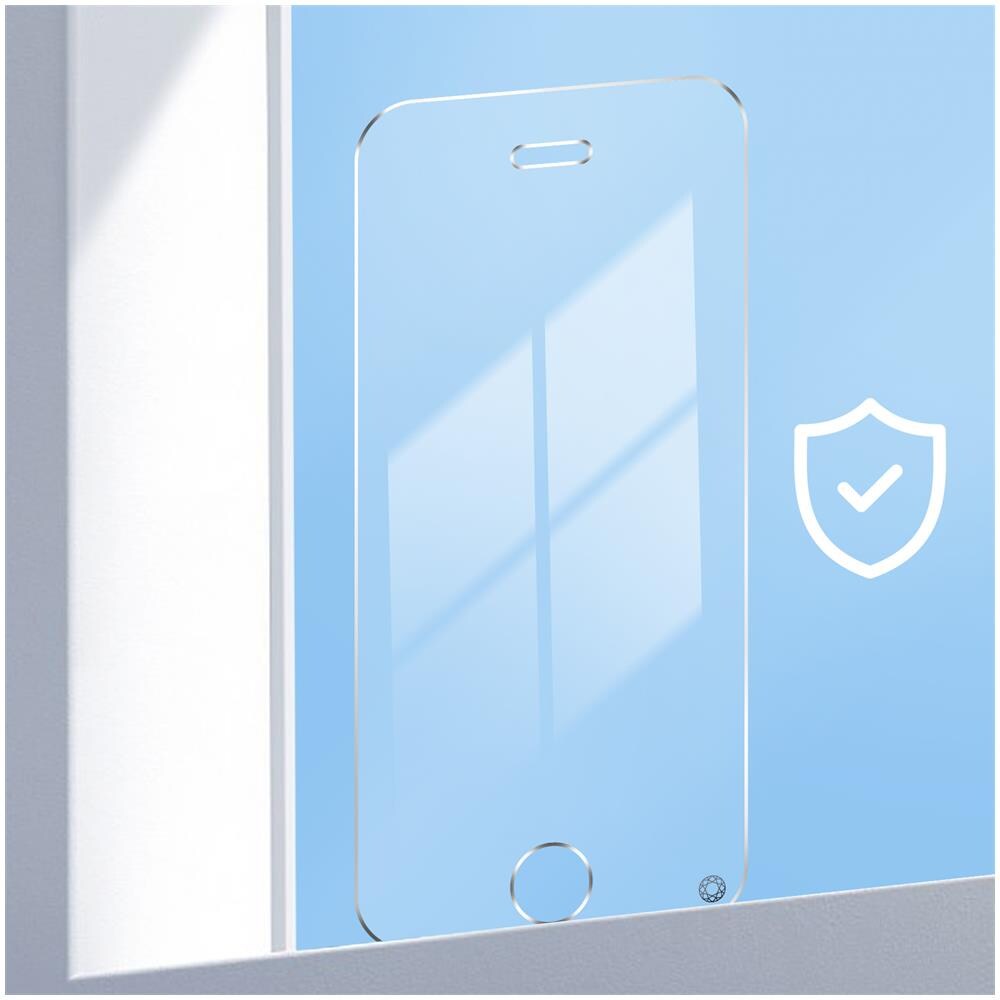 Proteggischermo Per Iphone Se / 5s / 5 Oleofobico Anti Luce Blu, Trasparente - Foto 5