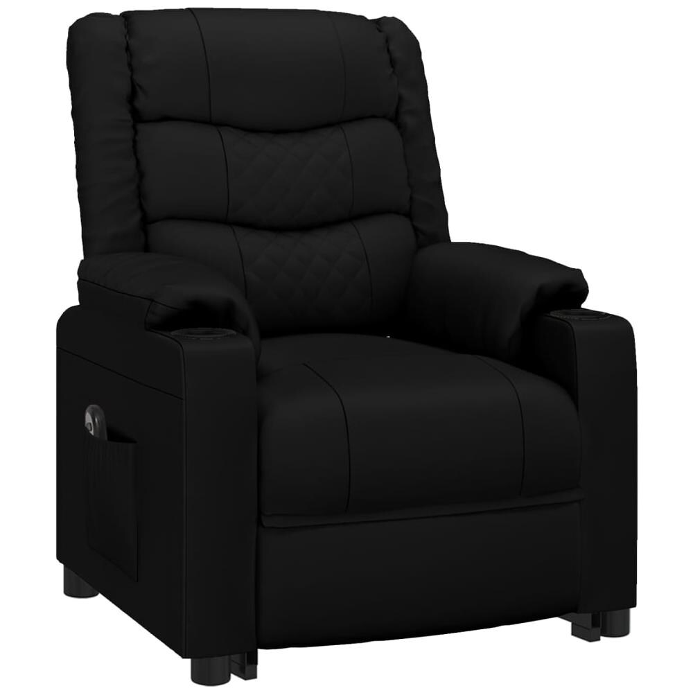 Poltrona Alzapersona Nera In Similpelle - Foto 3