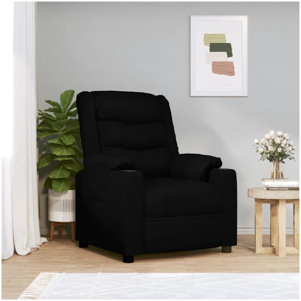 Poltrona Alzapersona Nera In Similpelle - Foto 1