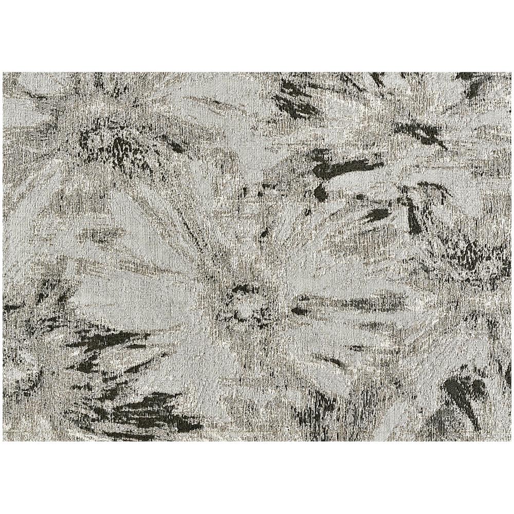 Tappeto Salotto Velour Antiscivolo Dis Fior Di Loto Colore Argento Suardi 85x150 Argento - Foto 2