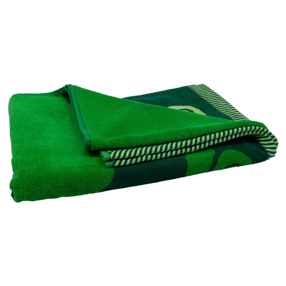 Telo Mare Jacquard Spugna Asciugamano Spiaggia Disegno Flipper Telo Mare Verde - Foto 5