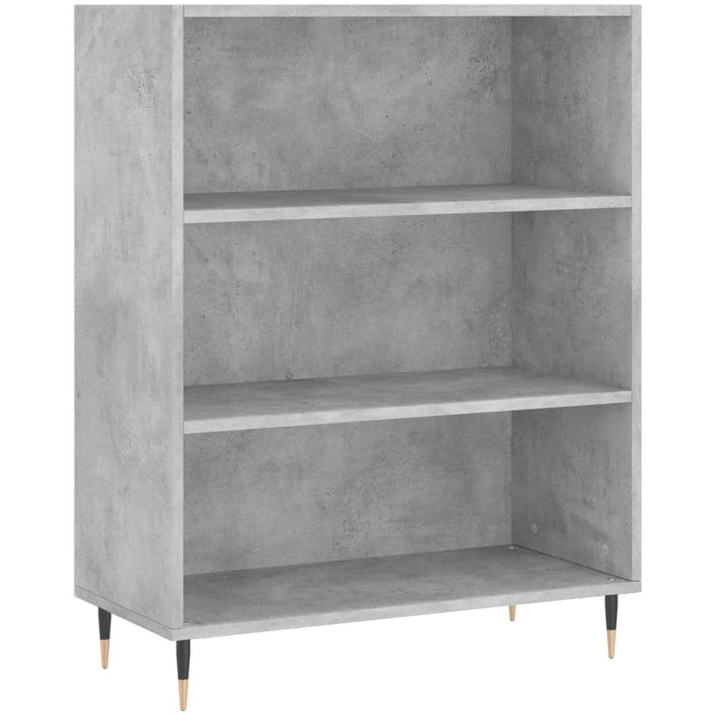 Libreria Grigio Cemento 69,5x32,5x90 Cm In Legno Multistrato - Foto 2