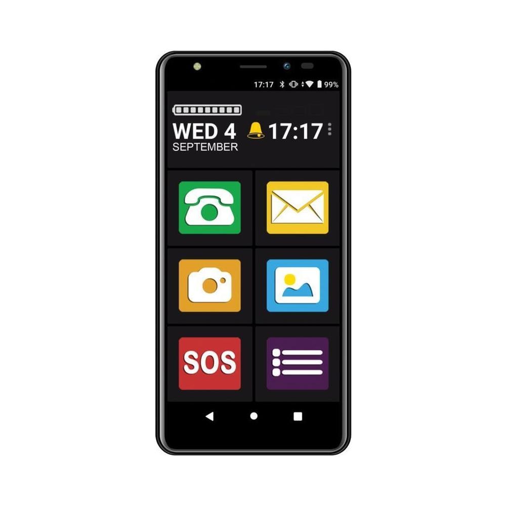 Smartphone MS 554 4G 32 GB 3GB RAM Dual Sim Display 5.5" IPS Slot Nano SD Fotocamera 8 Mpx Android 11 Colore Nero - Foto 2