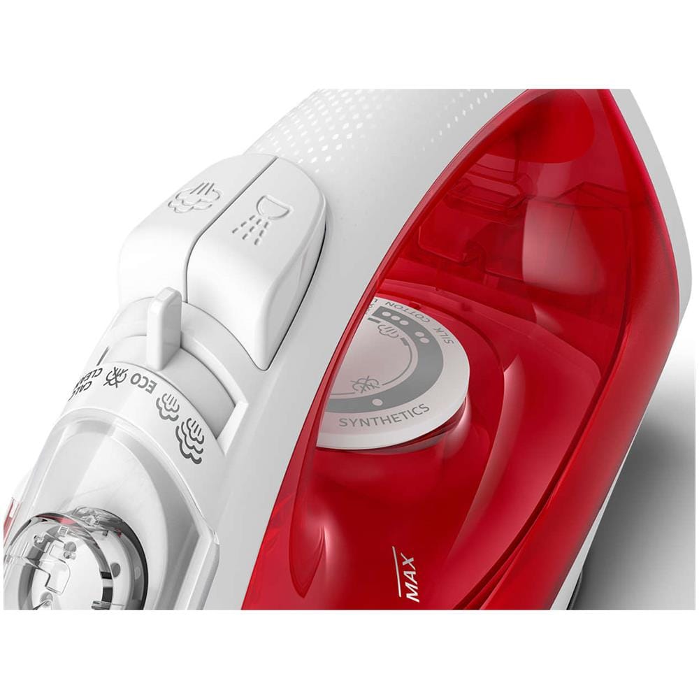 Ferro da Stiro GC1742/40 a Secco e a Vapore EasySpeed Capacità 0.22 Litri Potenza 2000 Watt Colore Rosso / Bianco - Foto 2