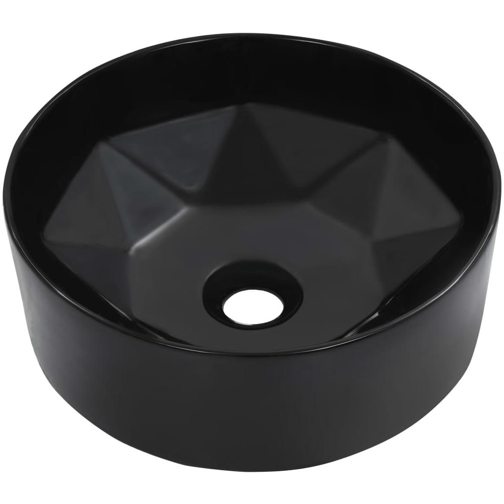 Lavandino 36x14 Cm In Ceramica Nero - Foto 2