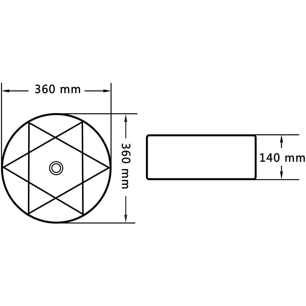 Lavandino 36x14 Cm In Ceramica Nero - Foto 7