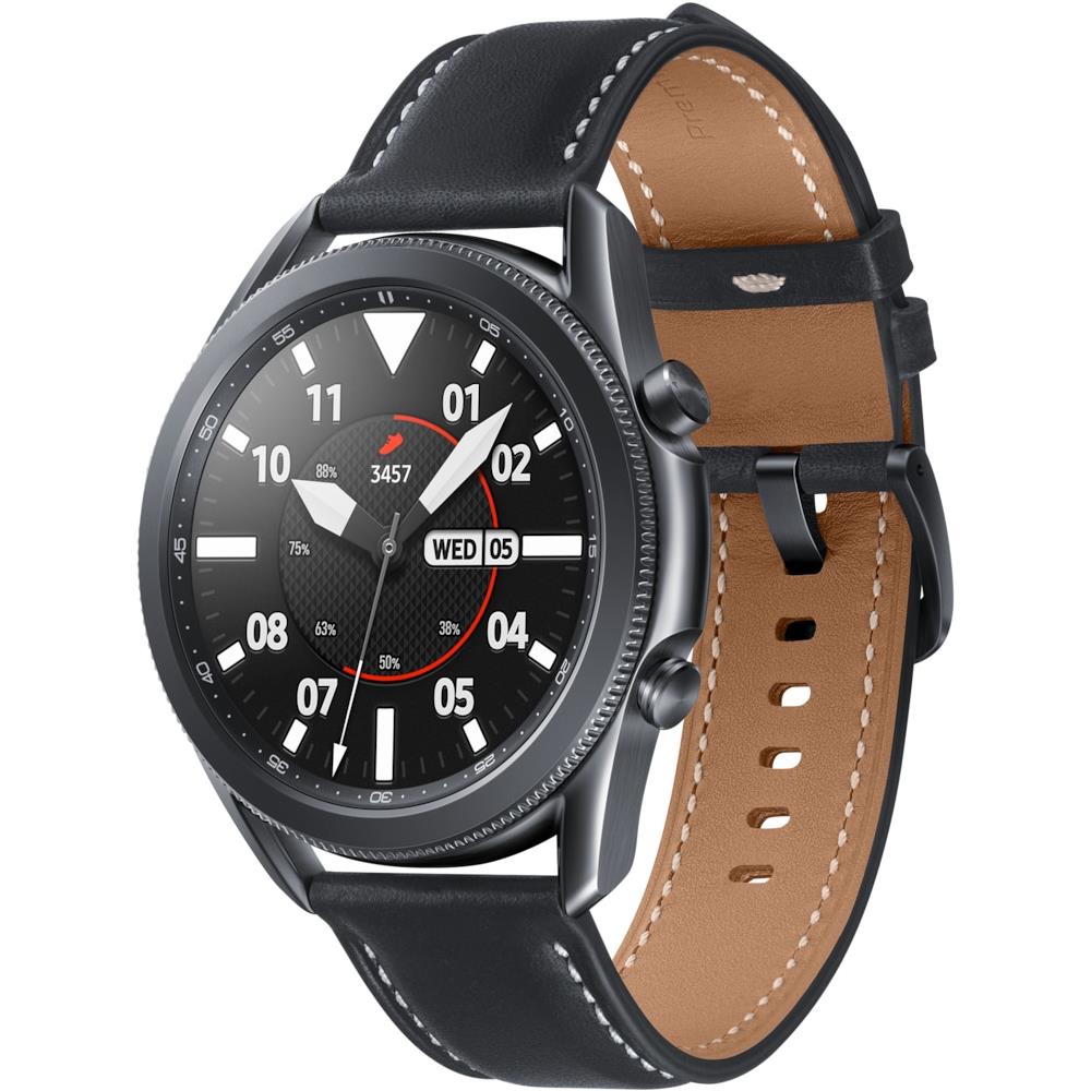 Smartwatch Galaxy Watch3 45mm Resistente all'Acqua Display 1.4" 8GB Bluetooth Wi-Fi e NFC Cardiofrequenzimetro e Pedometro Nero - Europa - Foto 1
