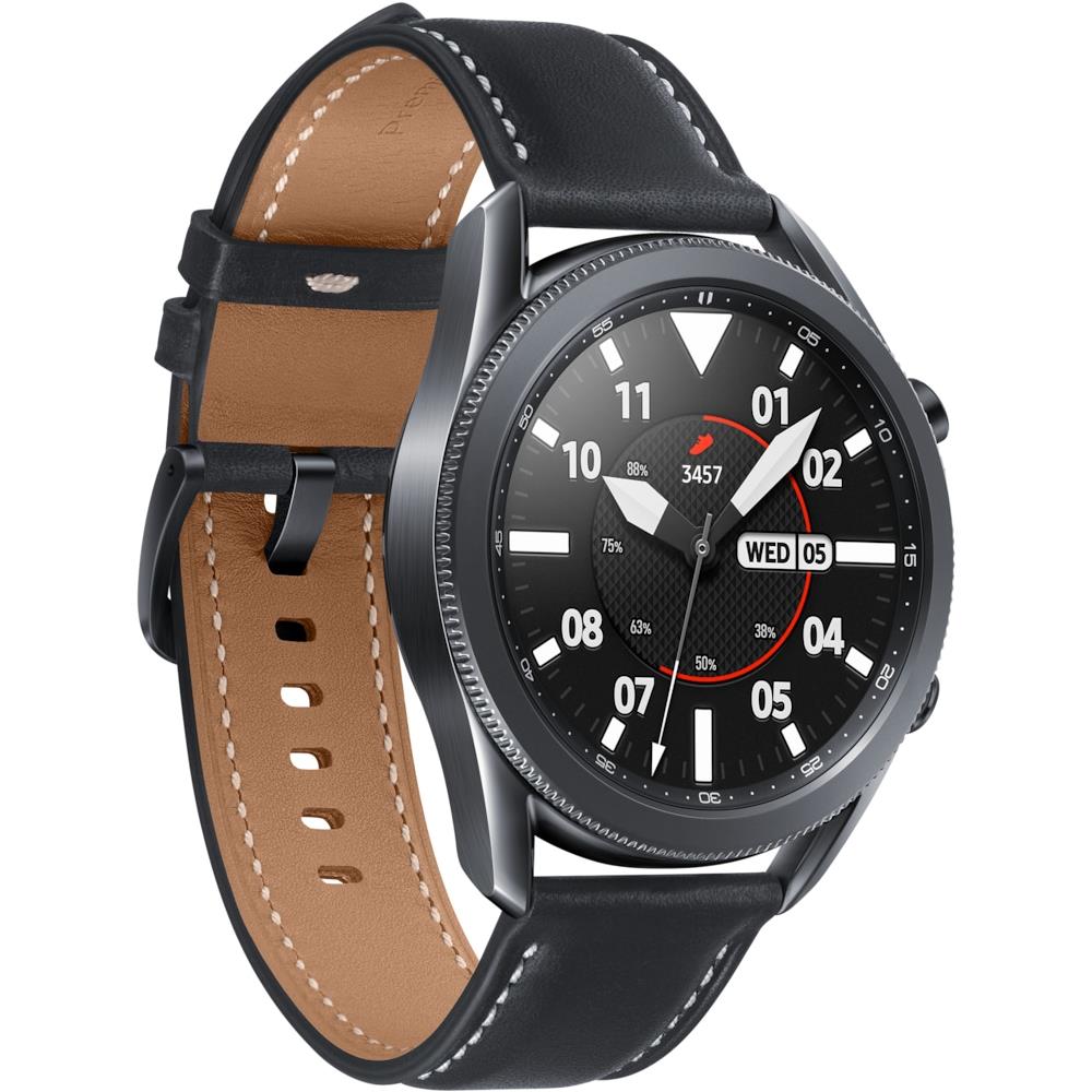 Smartwatch Galaxy Watch3 45mm Resistente all'Acqua Display 1.4" 8GB Bluetooth Wi-Fi e NFC Cardiofrequenzimetro e Pedometro Nero - Europa - Foto 2