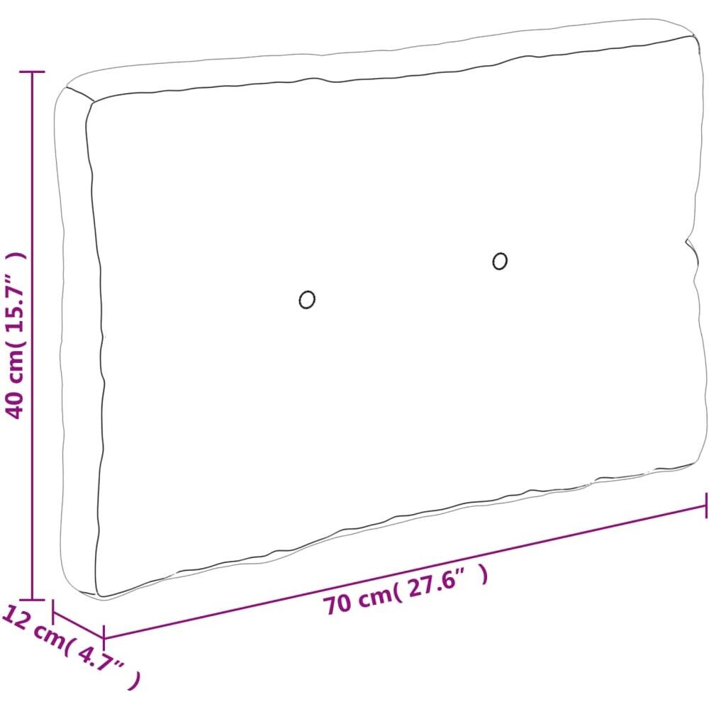Cuscini per Pallet 3 pz Crema in Tessuto - Foto 9