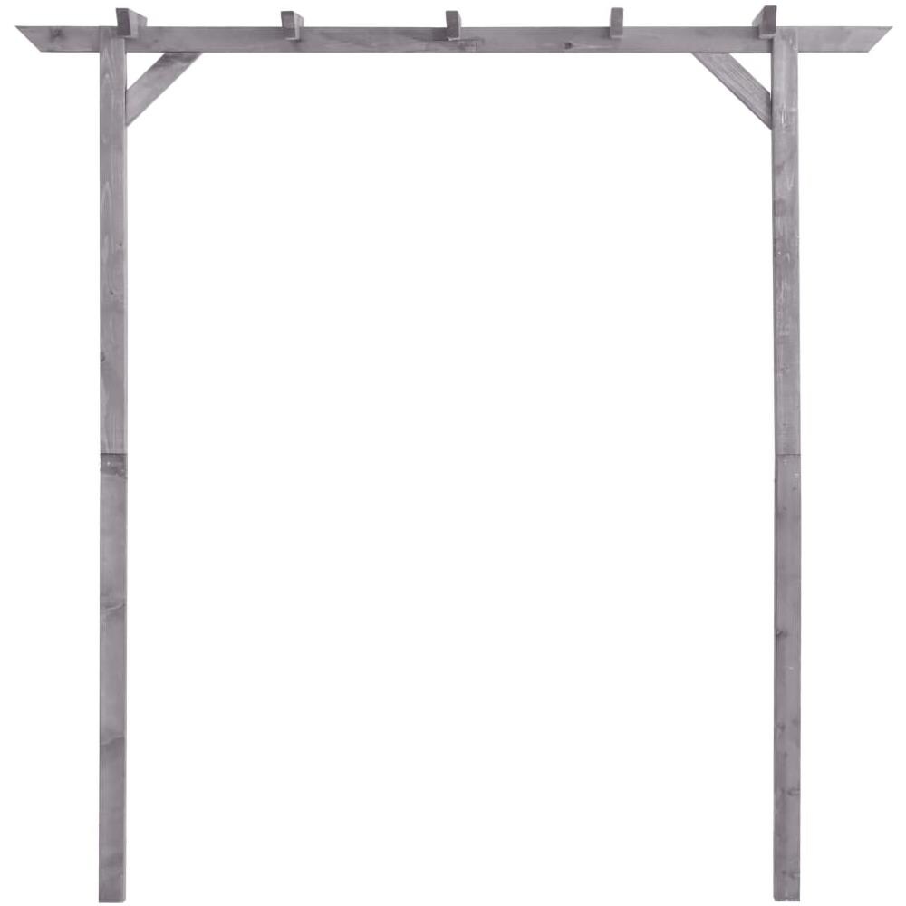 Pergolato da Giardino Grigio 200x40x205 cm in Pino Impregnato - Foto 2