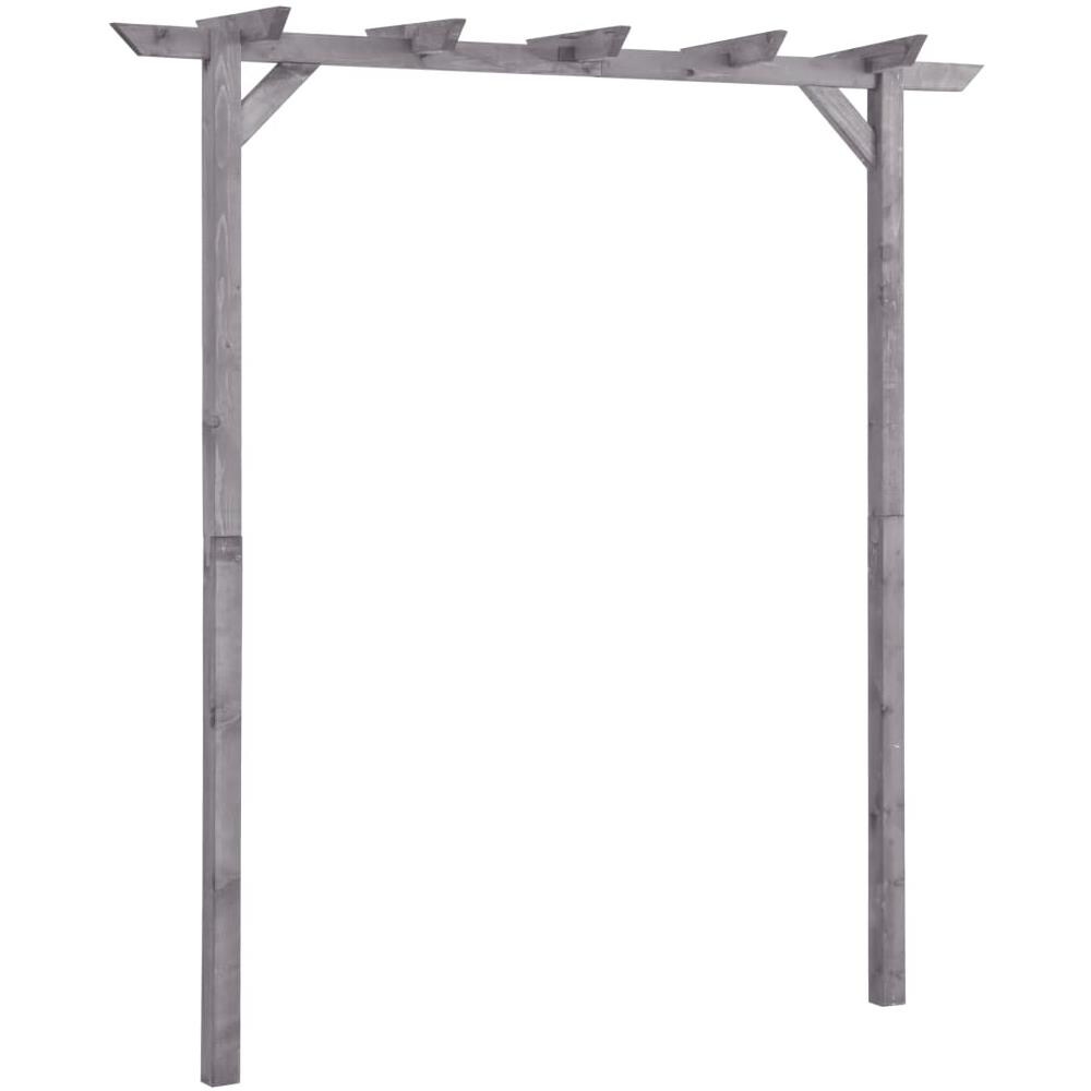 Pergolato da Giardino Grigio 200x40x205 cm in Pino Impregnato - Foto 1