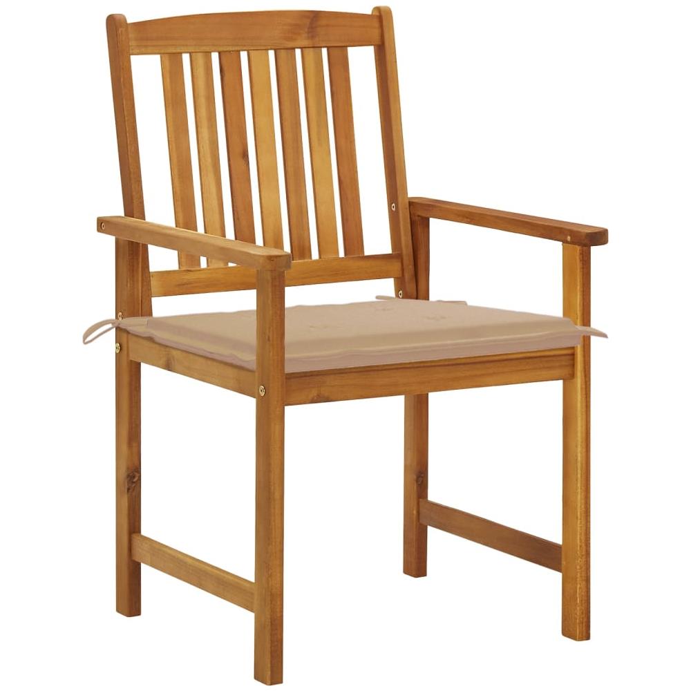 Sedie da Giardino con Cuscini 8 pz in Legno Massello di Acacia - Foto 3