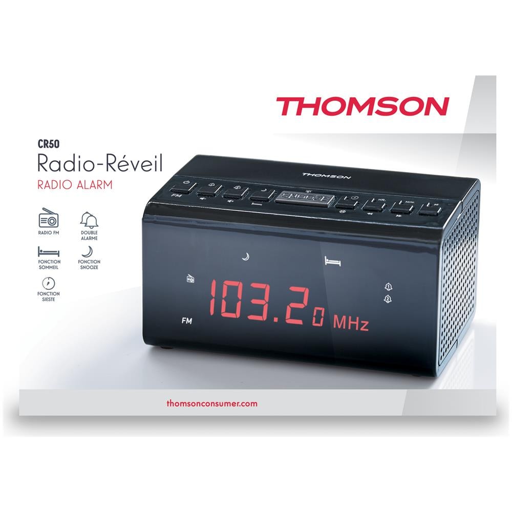 Radio Portatile CR50 FM Colore Nero - Foto 9