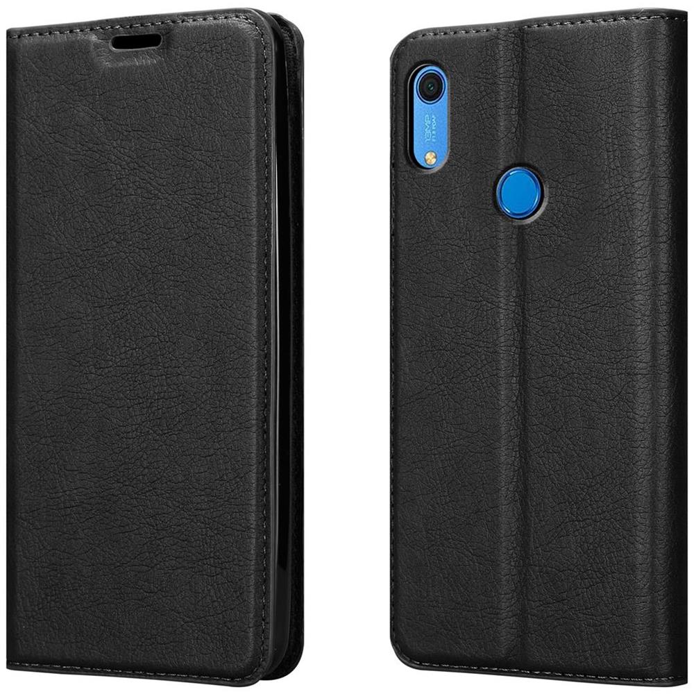 Custodia Compatibile Con Huawei Y6s In Nero Di Notte - Coperchio Protettiva Con Chiusura Magnetica, Funzione Stand E Tasca Per Le Carte - Foto 8
