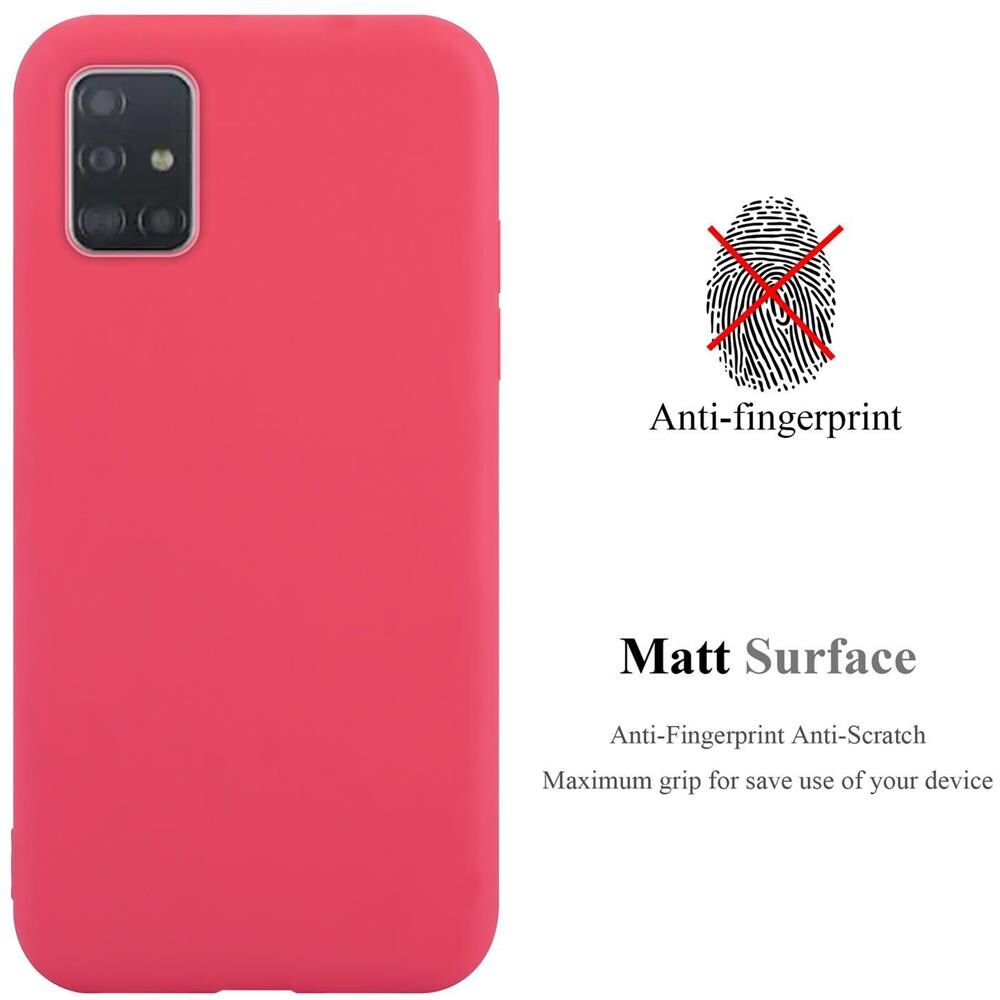 Custodia Compatibile Con Samsung Galaxy A52 5g In Candy Rosso - Coperchio Protettivo In Silicone Tpu Flessibile - Foto 2