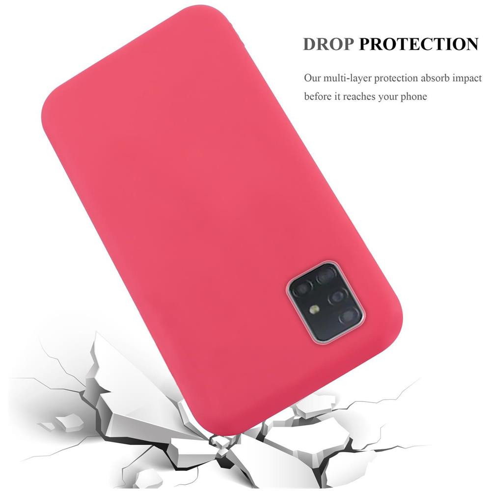 Custodia Compatibile Con Samsung Galaxy A52 5g In Candy Rosso - Coperchio Protettivo In Silicone Tpu Flessibile - Foto 8