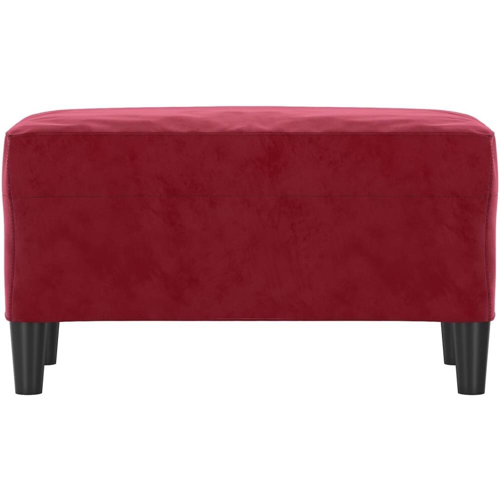 Panca Rosso Vino 70x35x41 Cm In Velluto - Foto 3