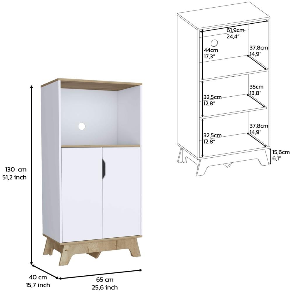 Mobili Ausiliari Per Microonde Atene 130 Cm A X 65 Cm E X 40 Cm P. - Foto 2