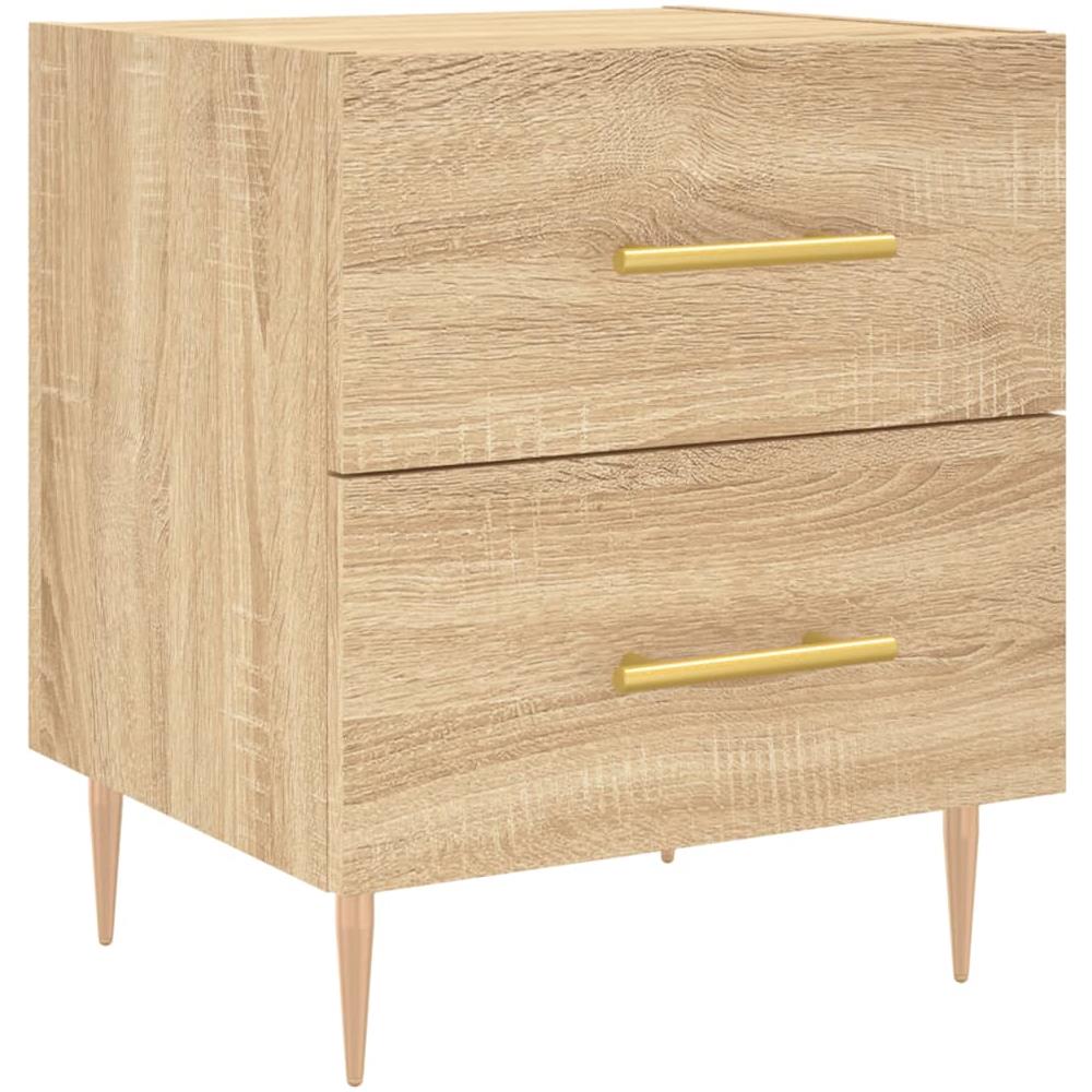 Comodino Rovere Sonoma 40x35x47,5 Cm In Legno Multistrato - Foto 2