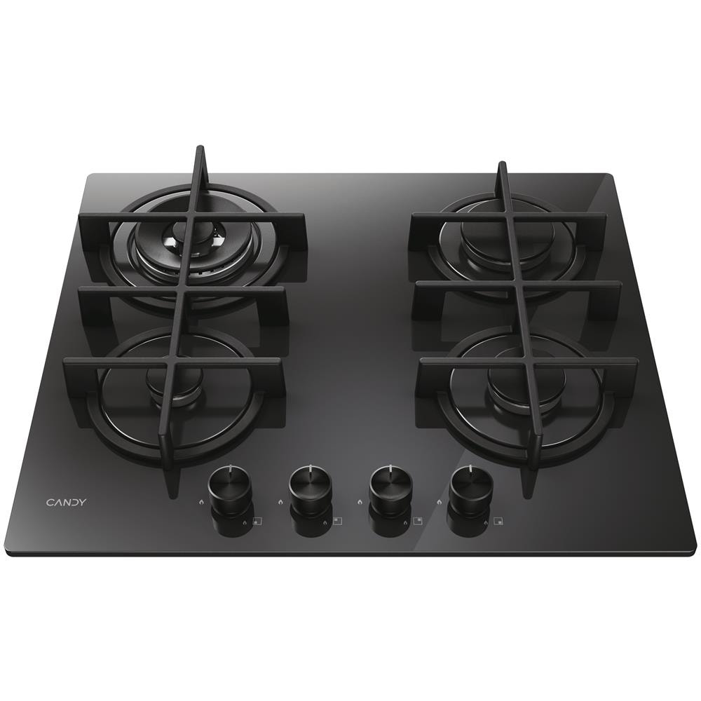 33803483 Piano Gas da 60 cm 4 fuochi Vetro Nero - Foto 2