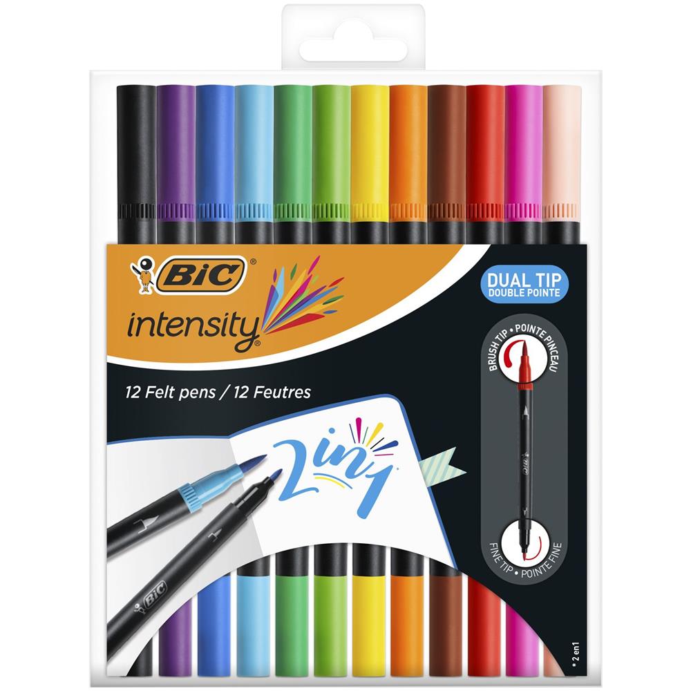 989695 marcatore Nero, Blu, Marrone, Verde, Azzurro, Verde chiaro, Arancione, Rosa, Viola, Rosso, Viola, Giallo 12 pz - Foto 4