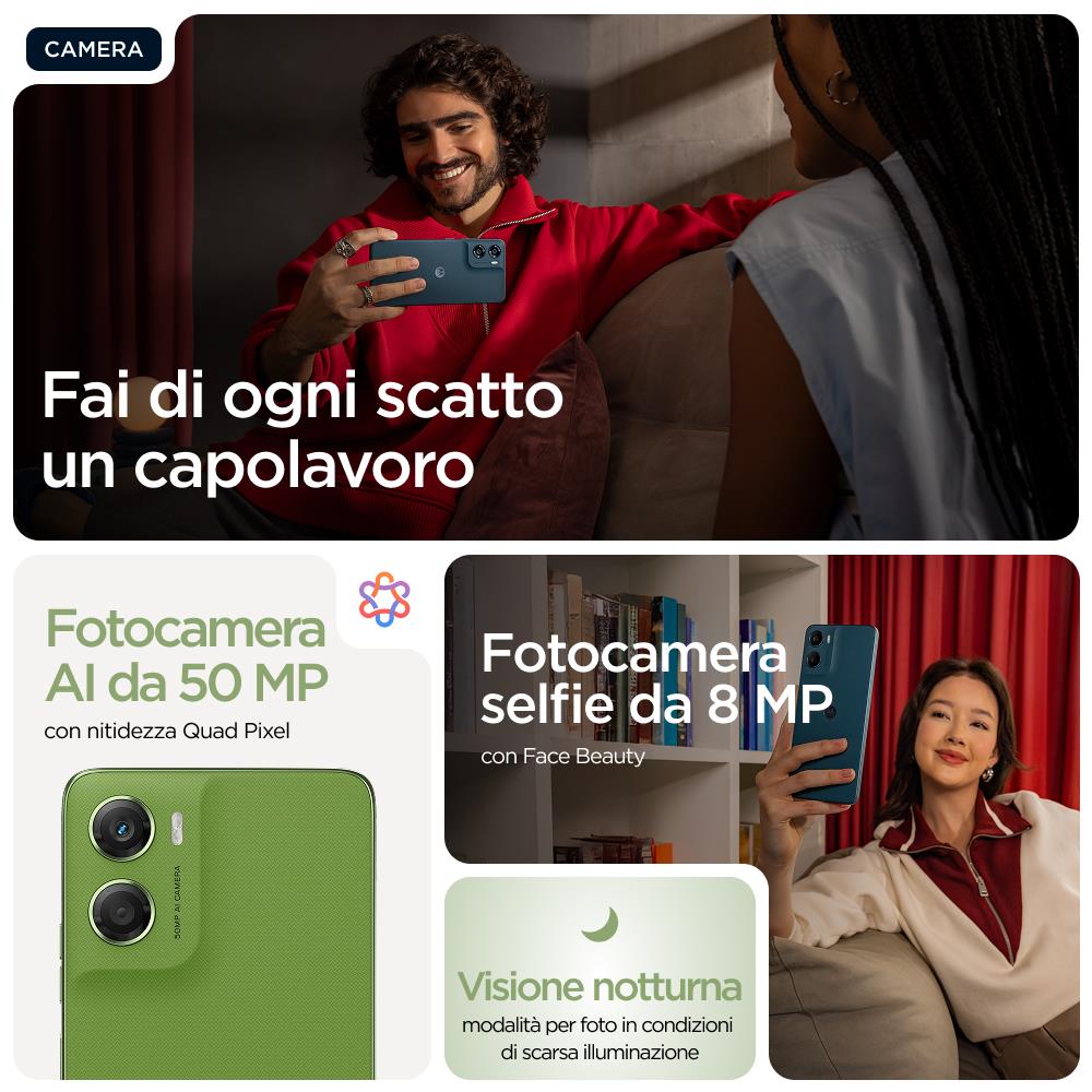 Moto G06 4G 256GB 4GB Ram Display 6.88" Main Camera 50MP Dual nanoSim USB tipo-C Android 15 Helio G81 Extreme 5200mAh Pantone Tendril - Foto 20