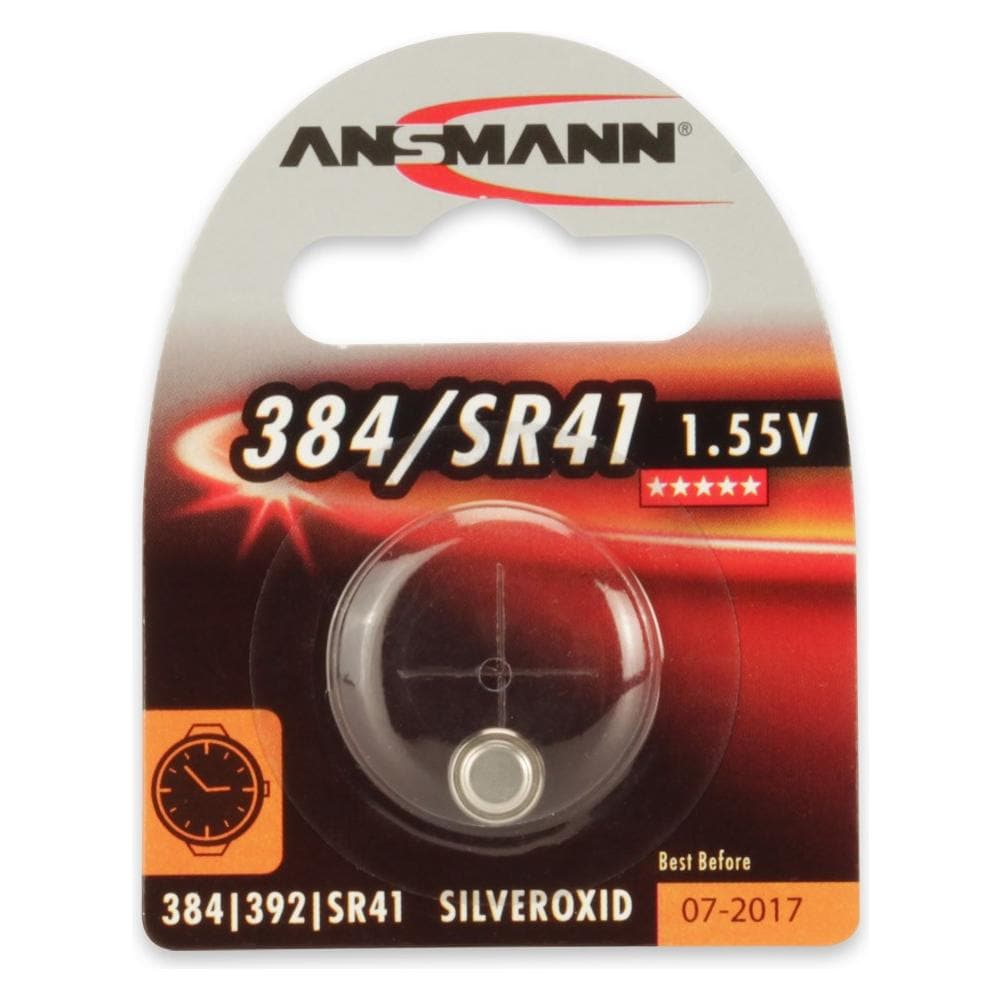 Batteria SR41 per Orologio Argento Ossido D 34 mAh 1.55 V 1516-0020 - Foto 2