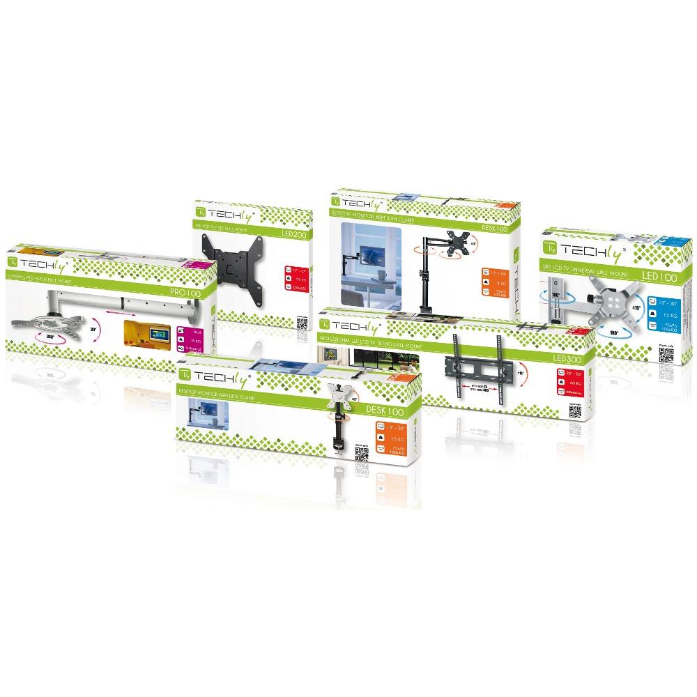 ICA-LCD 201WH - Supporto a muro per TV LED LCD 13''-30'' full motion Bianco - Foto 2