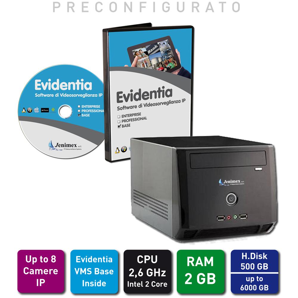 Nvr Ip Videosorveglianza : 10 Camere Ip Full Hd @250 Fps+ Vms Evidentia Inside - Foto 1