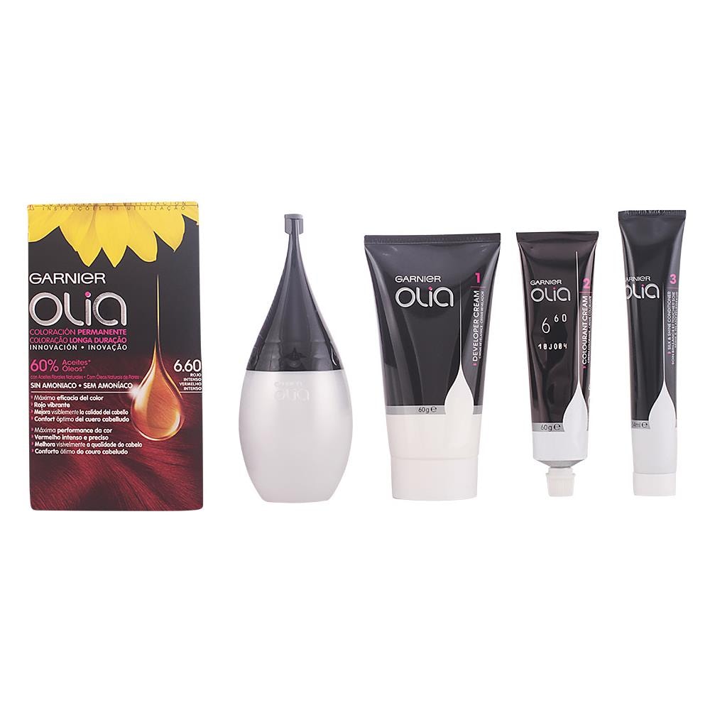 Olia Coloración Permanente 6,60 Rojo In Tenso 4 Pz - Foto 1