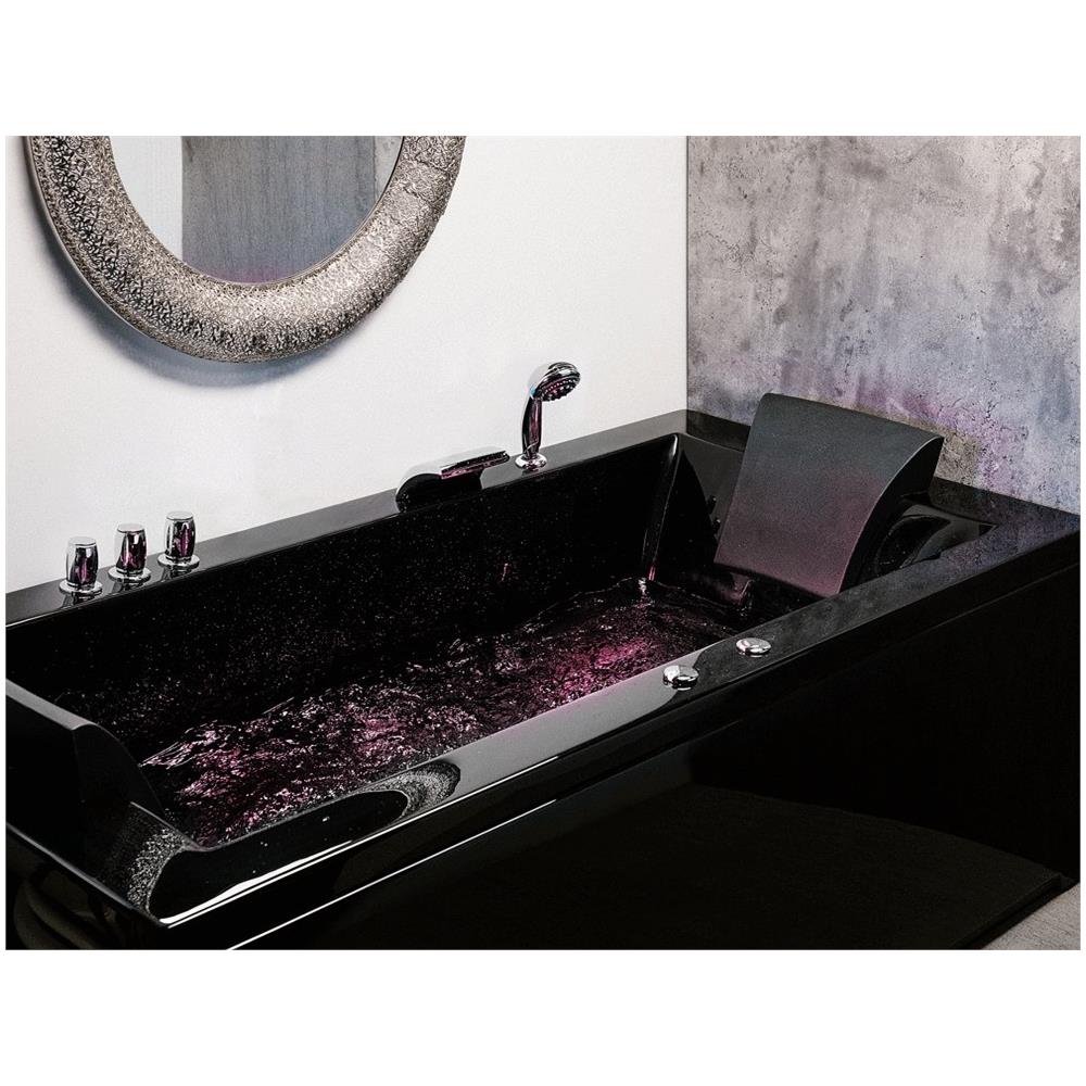 Vasca Da Bagno Idromassaggio Versione Sinistra Color Nero Varadero - Foto 2