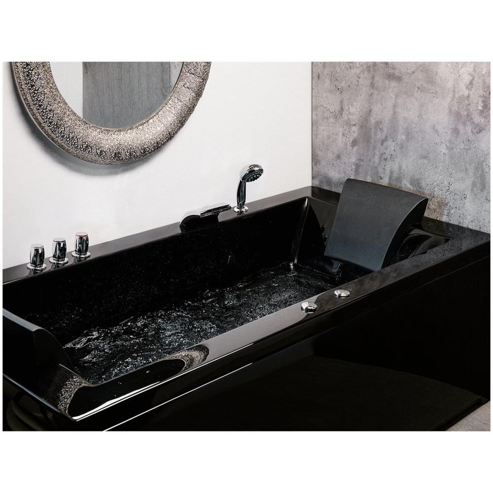 Vasca Da Bagno Idromassaggio Versione Sinistra Color Nero Varadero - Foto 1