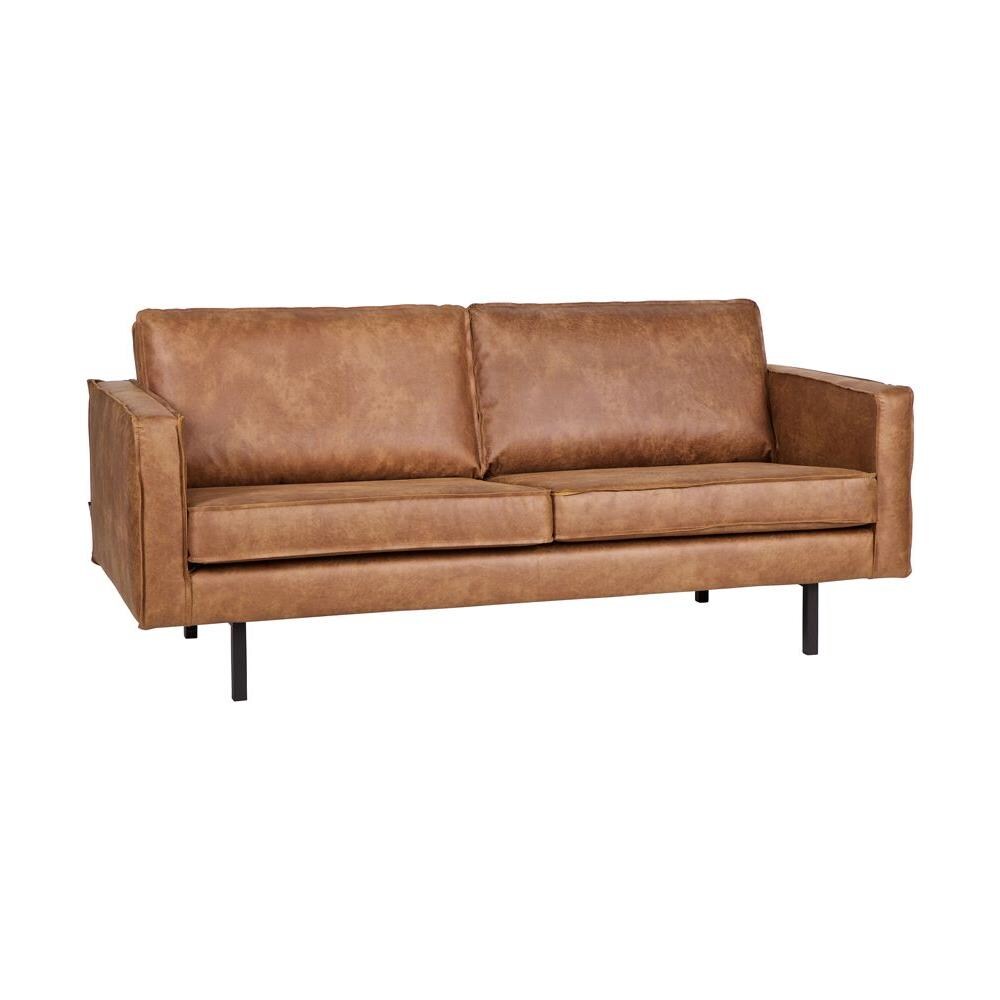 miliboo divano pelle vintage cammello 2 posti aspen