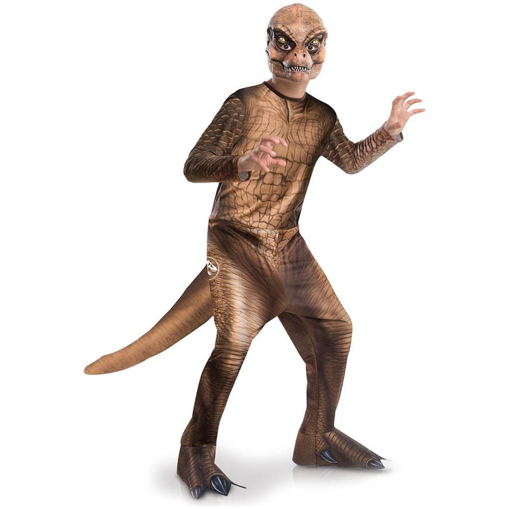 Costume Classico T-rex Jurassic World Per Bambino - Taglia: 5/6 Anni (105/116 Cm)  - Foto 1