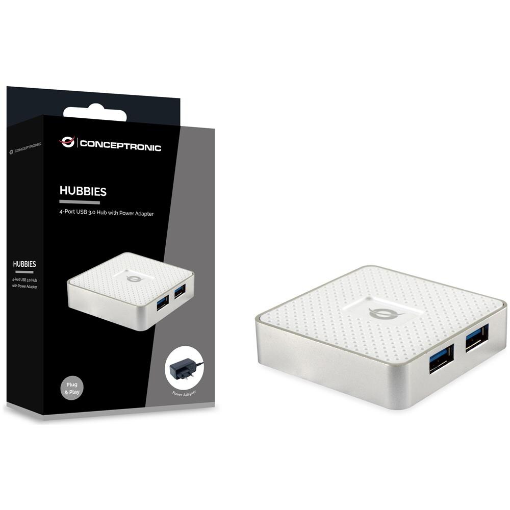 HUBBIES03W hub di interfaccia USB 3.2 Gen 1 (3.1 Gen 1) Micro-B 5000 Mbit /s Bianco - Foto 2