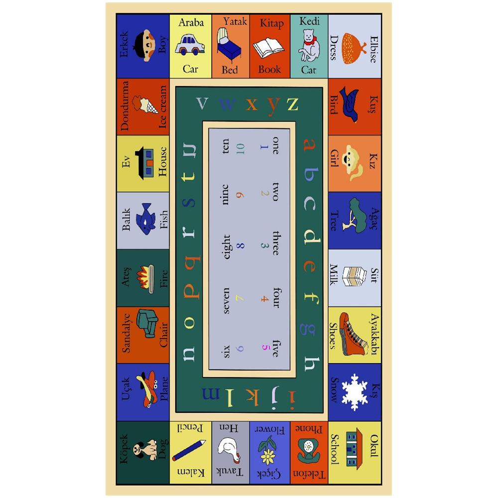 Tappeto Stampato Game 1 - Per Bambini - Arredo - Antiscivolo - Da Soggiorno, Salotto, Camera - Multicolore In Poliestere, Cotone, 60 X 100 Cm - Foto 1