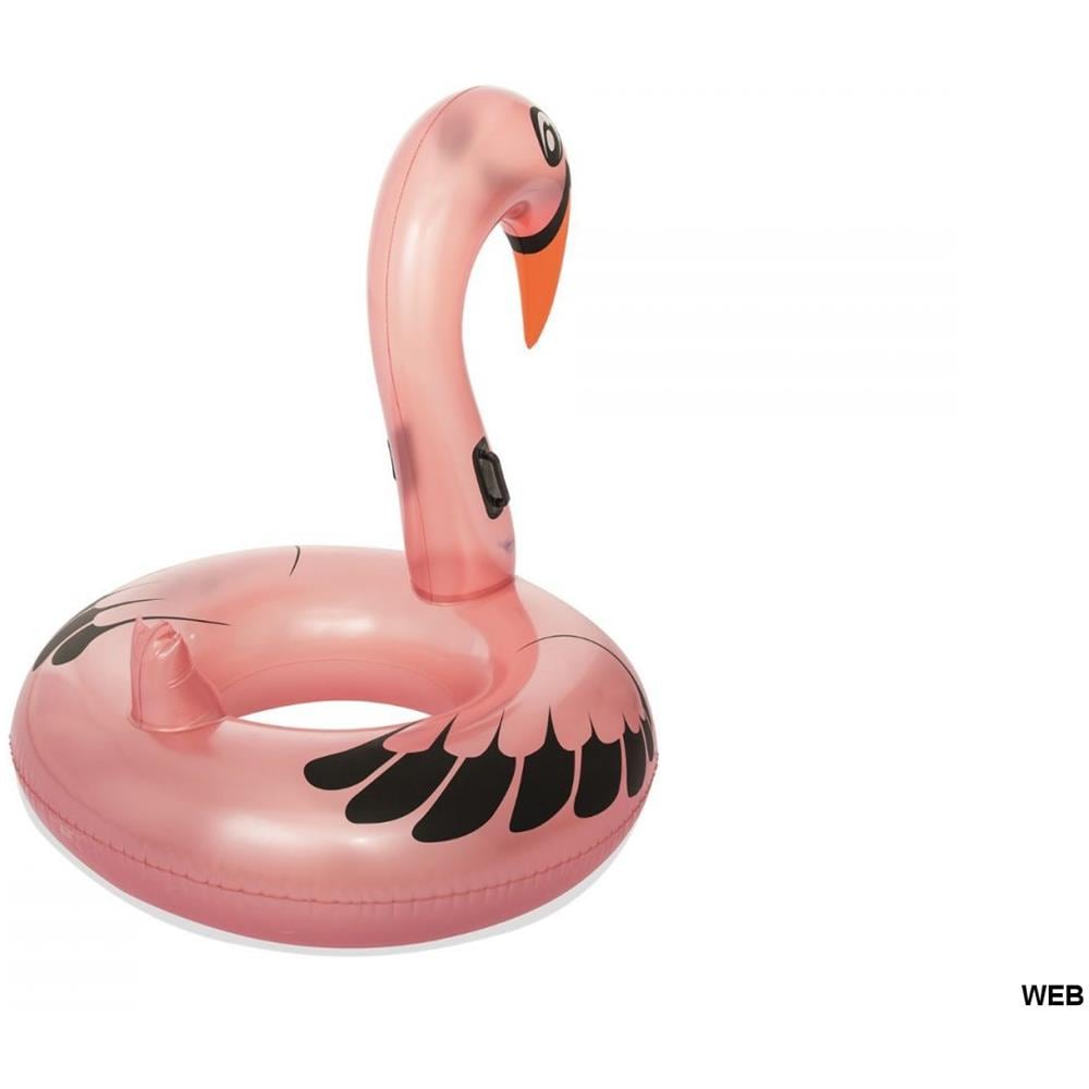 Ciambella Gonfiabile Cigno Gigante Rosa - Foto 3